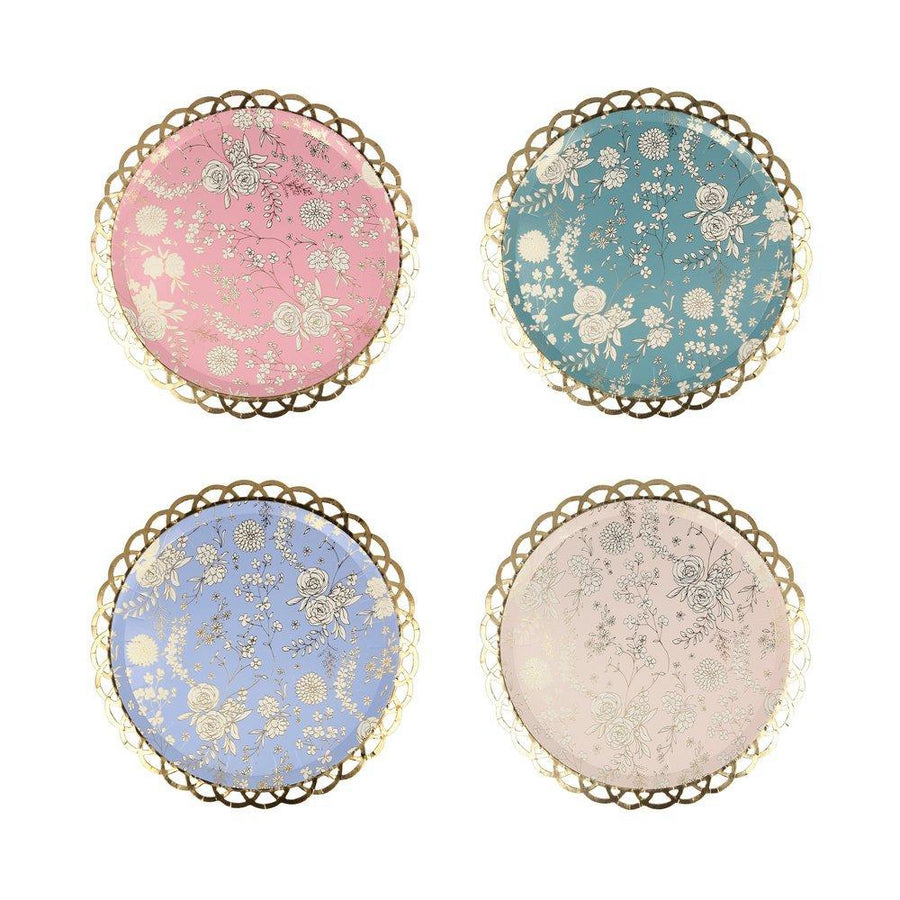 English Garden Lace Side Plates (Pack of 8)