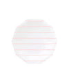 Frenchie Striped Large Plates - Blush (Pack of 8)