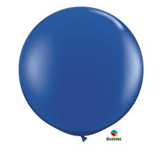 Jumbo Sapphire Blue Balloon 90cm