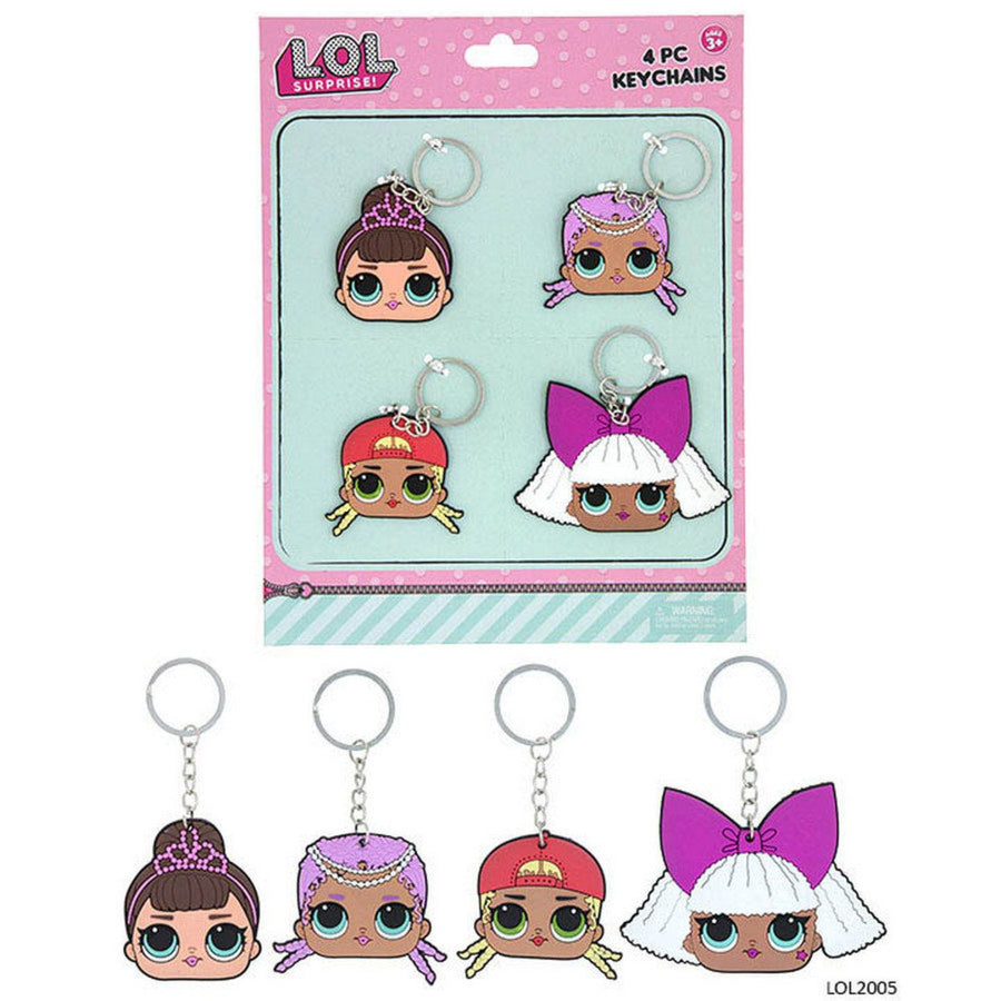 LOL Surprise Dolls Keychain Party Favours (Pack of 4)