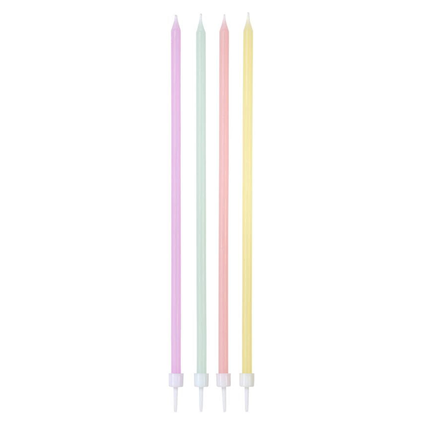 We ❤ Pastel Long Thin Candles (Pack of 16)