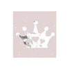 Pink & Silver Foil Tiara Napkins (Pack of 16)