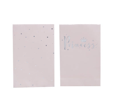 Pink & Silver Foil Princess Party Bags (Pack of 8)