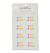 Rainbow Rectangle Happy Birthday Sticker Seals (Pack of 16)