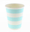 Blue Candy Stripe Cups (Pack of 12)