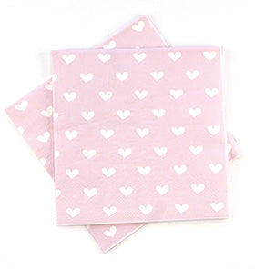 Pink Sweetheart Napkins (Pack of 20)