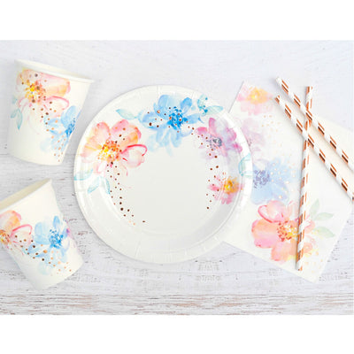 Floral Dessert Plates (Pack of 10)