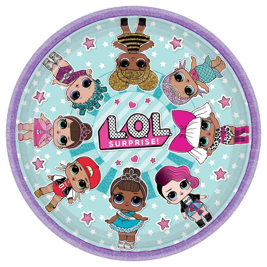 LOL Surprise Dolls Lunch Plates (Pack of 8)