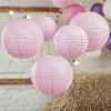 Baby Pink Paper Lanterns (Pack of 5)