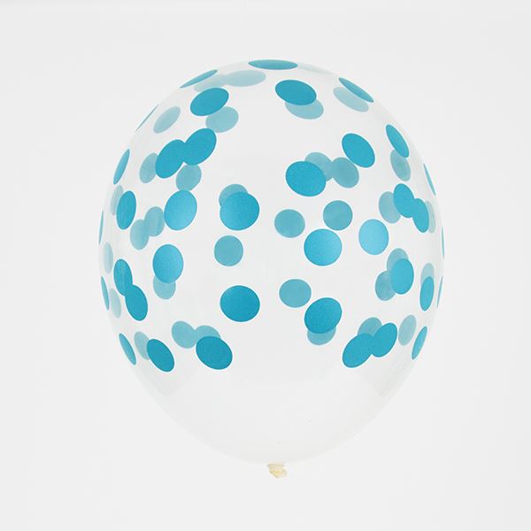 Blue Dot Party Balloons (Pack of 5)
