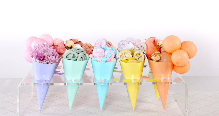 Mint Green Snack Cones (Pack of 10)