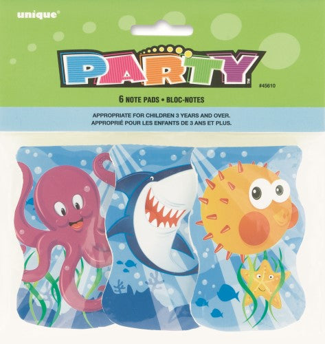 Fin Friends Note Pad Party Favours (Pack of 6)