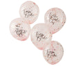 Floral Team Bride Confetti Balloons (5 Pack)