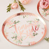 Floral Team Bride - Paper Plates (Pack of 8)