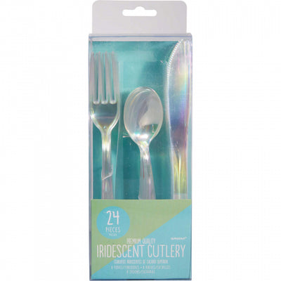 Iridescent Cutlery Set (Pack of 24)