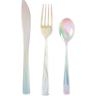 Iridescent Cutlery Set (Pack of 24)