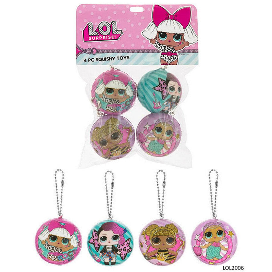 LOL Surprise Dolls Squishy Toy Party Favours (Pack of 4)