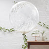 Huge White Confetti Filled Balloons (Pack of 3)