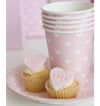 Pink Sweetheart Cake Plates (Pack of 12)