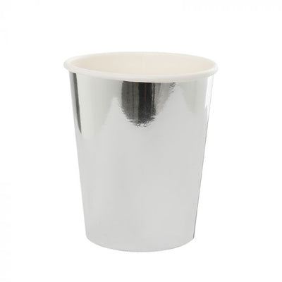 Metallic Silver Cups (Pack of 10)