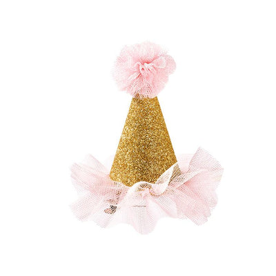 We ❤ Pink Mini Clip On Party Hat