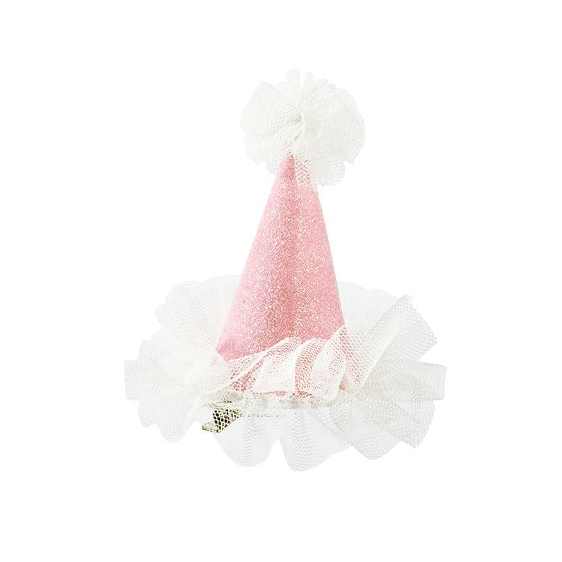 We ❤ Pink Mini Clip On Party Hat