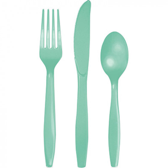 Mint Green Cutlery Set (Pack of 18)