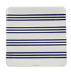 Navy French Stripe Plates (Pack of 12)