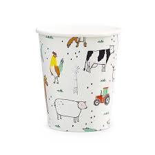 On The Farm Cups (Pack of 8)