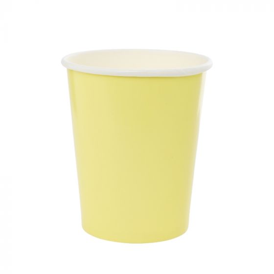 Pastel Yellow Cups (Pack of 10)