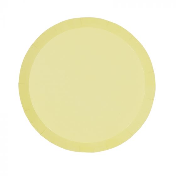 Pastel Yellow Dinner Plates (Pack of 10)