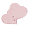 Pink Heart Shaped Paper Napkins (Pack of 16)