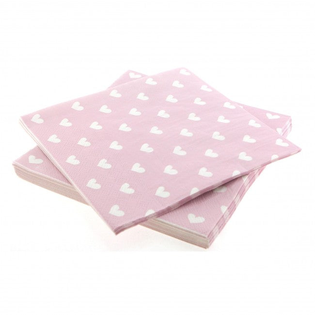 Pink Sweetheart Napkins (Pack of 20)