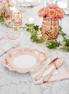 Party Porcelain Rose Gold Plates (Pack of 12)
