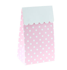 Pink Polkadot Treat Boxes (Pack of 12)
