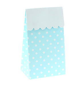 Blue Polkadot Treat Boxes (Pack of 12)
