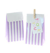 Lavender Stripe Treat Boxes (Pack of 12)