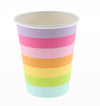 Rainbow Candy Stripe Cups (Pack of 12)
