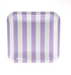 Lavender Candy Stripe Plates (Pack of 12)