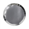 Metallic Silver Dinner Plates (Pack of 10)