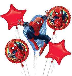 Spiderman Foil Balloon Bouquet