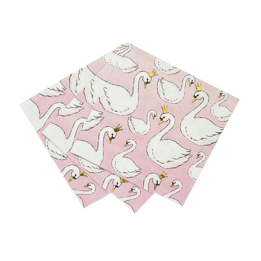 We ❤ Swans Cocktail Napkins (Pack of 16)