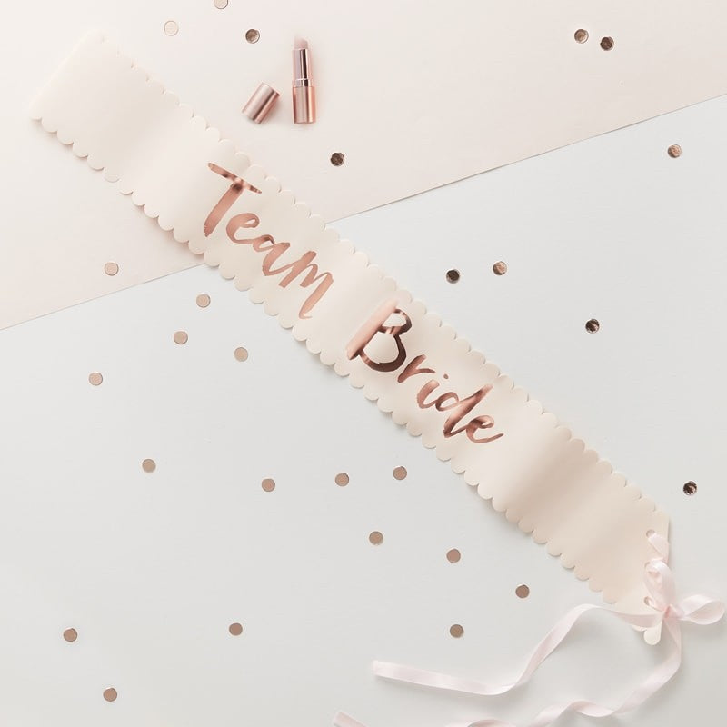 Team Bride - Sashes (Pack of 6)