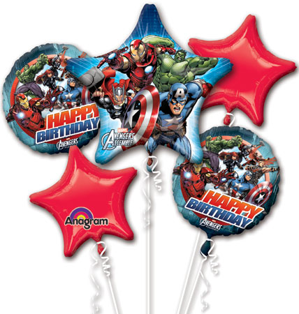 The Avengers Foil Balloon Bouquet