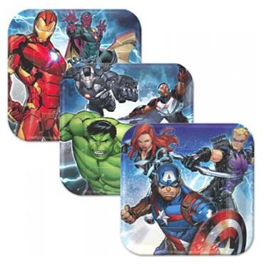 The Avengers Lunch Plates (Pack of 8)