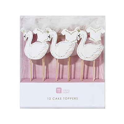 We ❤ Swans Cake Toppers (Pack of 12)