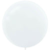 Large White Round Balloons 60cm