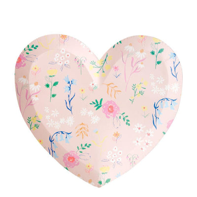 Wildflower Heart Plates Large (Pack of 12)
