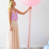 Balloon Tail White Gold & Pink
