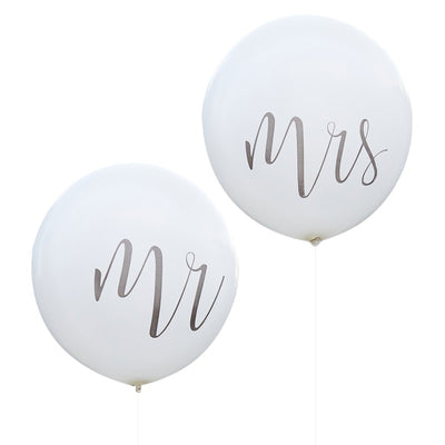 Huge Mr & Mrs Balloons